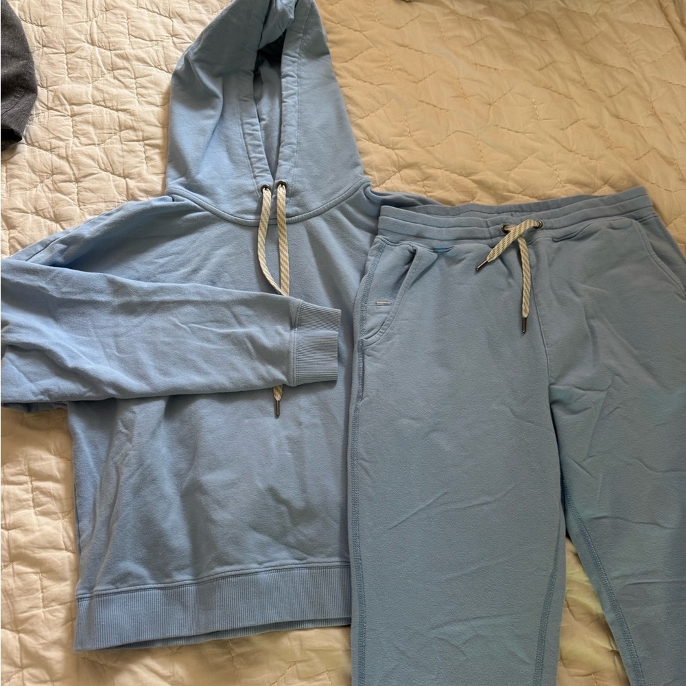 Vuori Sky Blue Hoodie and Joggers Set size small women’s